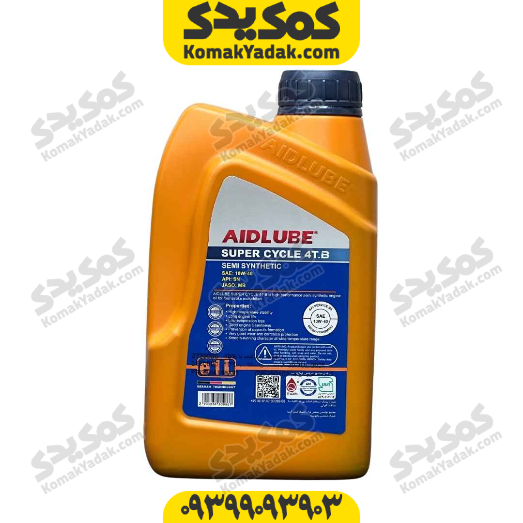 روغن موتور 10w-40 SN ایدلوب AIDLUBE حجم 1 لیتر JASO MB فروشگاه کمک یدک