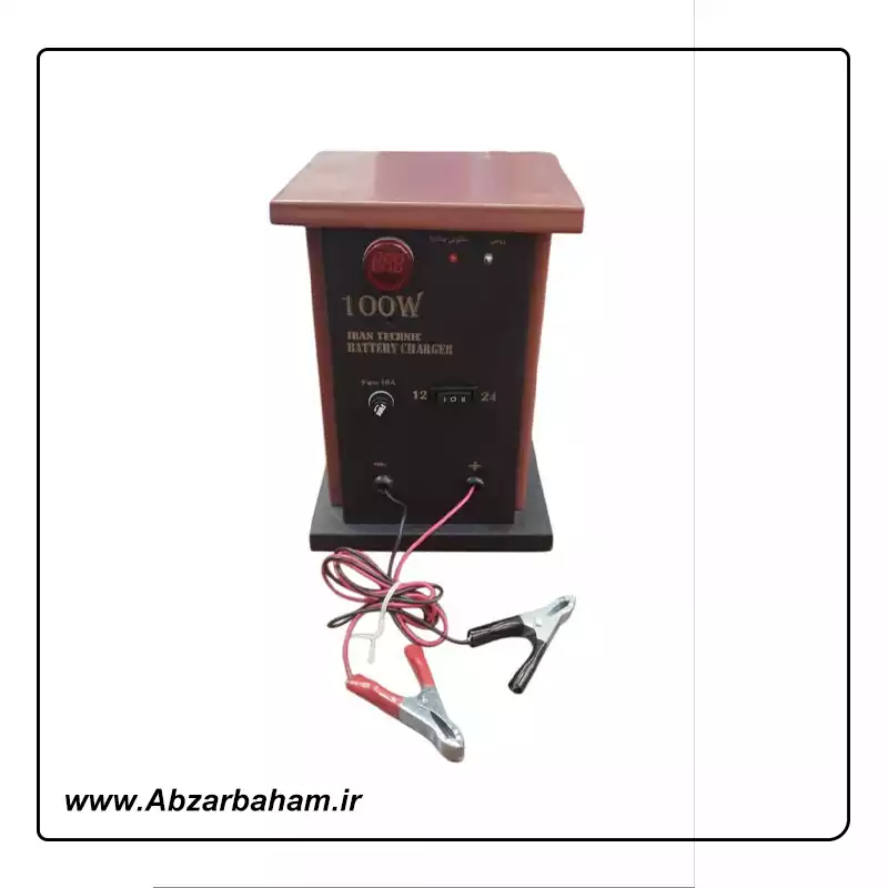 شارژر باتری خودرو 100 وات 24-12 آمپر دارجدید
