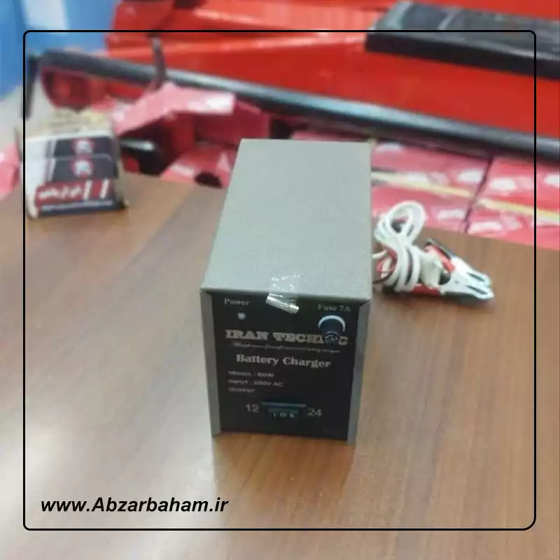 شارژر باتری خودرو 60 وات 24-12جدید
