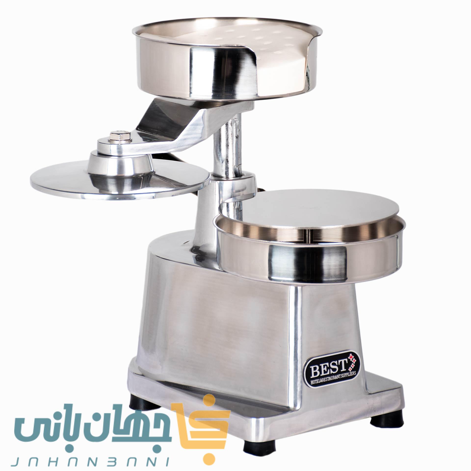 همبرگر زن نیمه اتومات بست (BEST) در سه سایز 10، 13 و 15 سانتیمتر (پس کرایه تیپاکس)