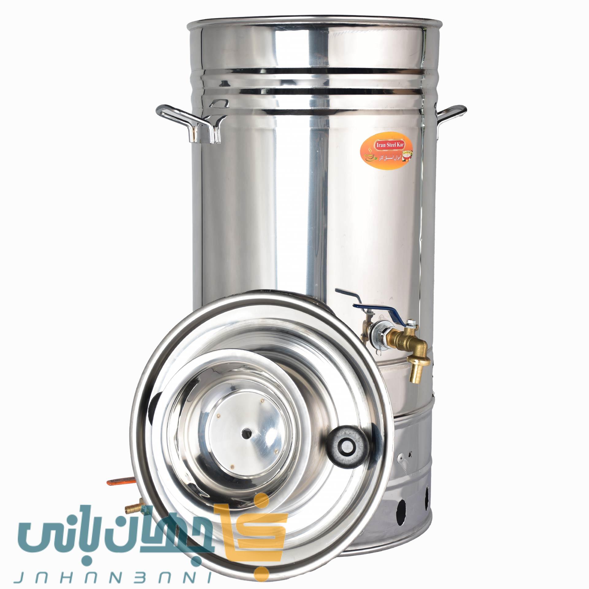 سماور گازی 30 لیتری ایران استیل کار (پس کرایه تیپاکس)