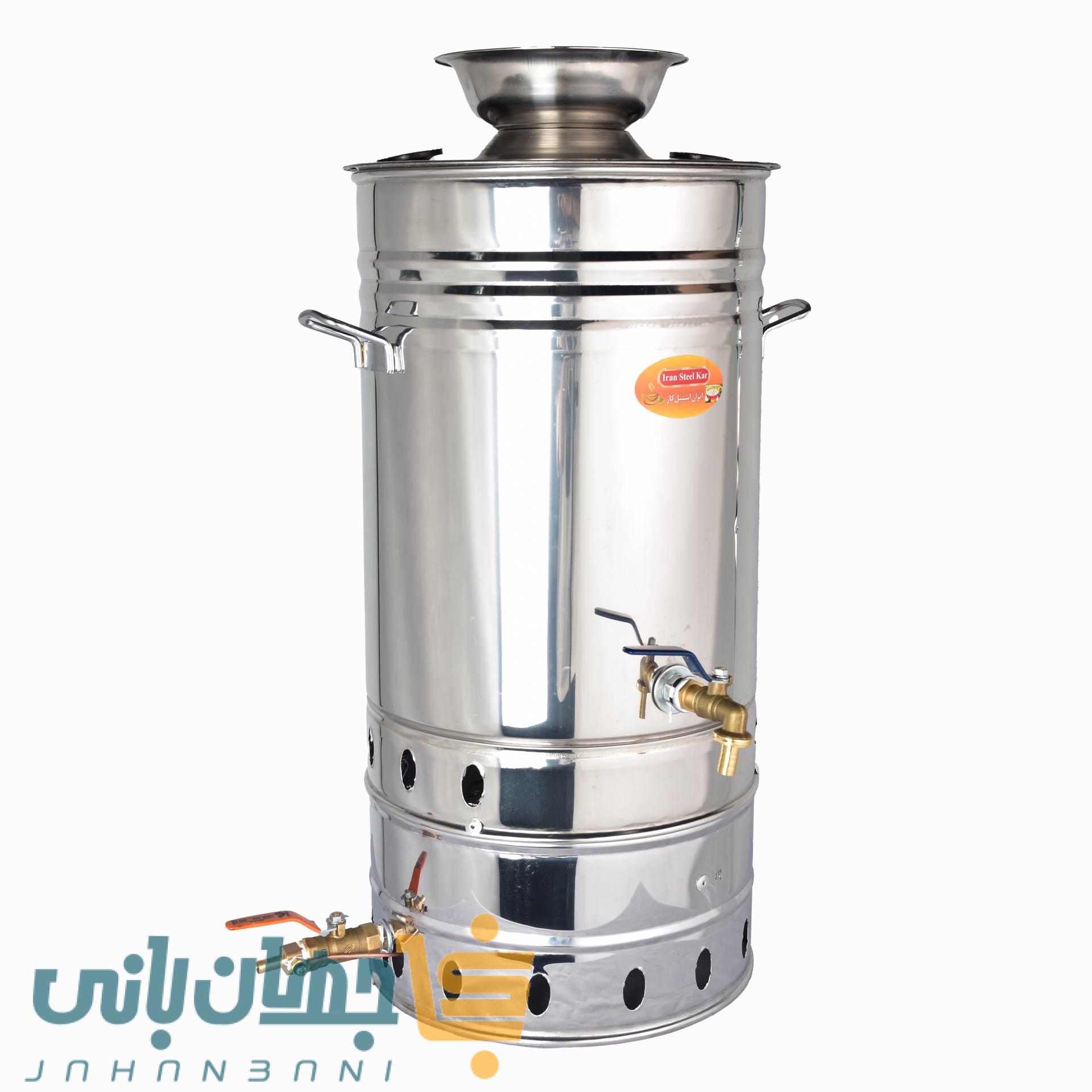سماور گازی 30 لیتری ایران استیل کار (پس کرایه تیپاکس)