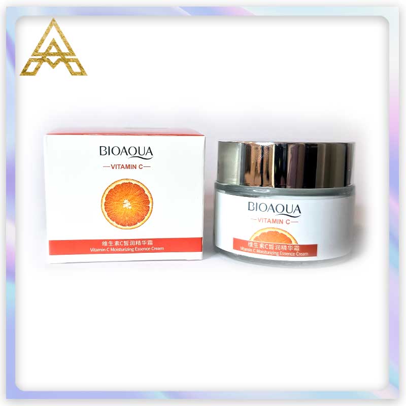 کرم آبرسان و مرطوبکننده ویتامین سی c بیوآکوا 50 گرم اورجینال(Bioaqua vitamin C hydrating and moisturizing cream 50 gr
