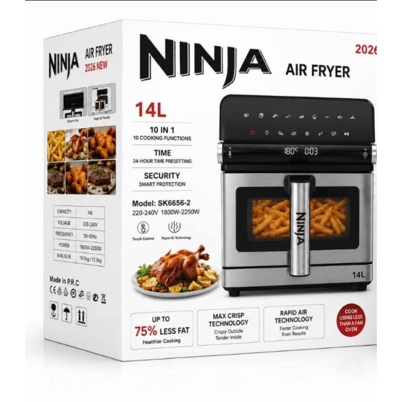 سرخ کن نینجا رژیمی 14 لیتری مدل Ninja SK8656-2 جدید