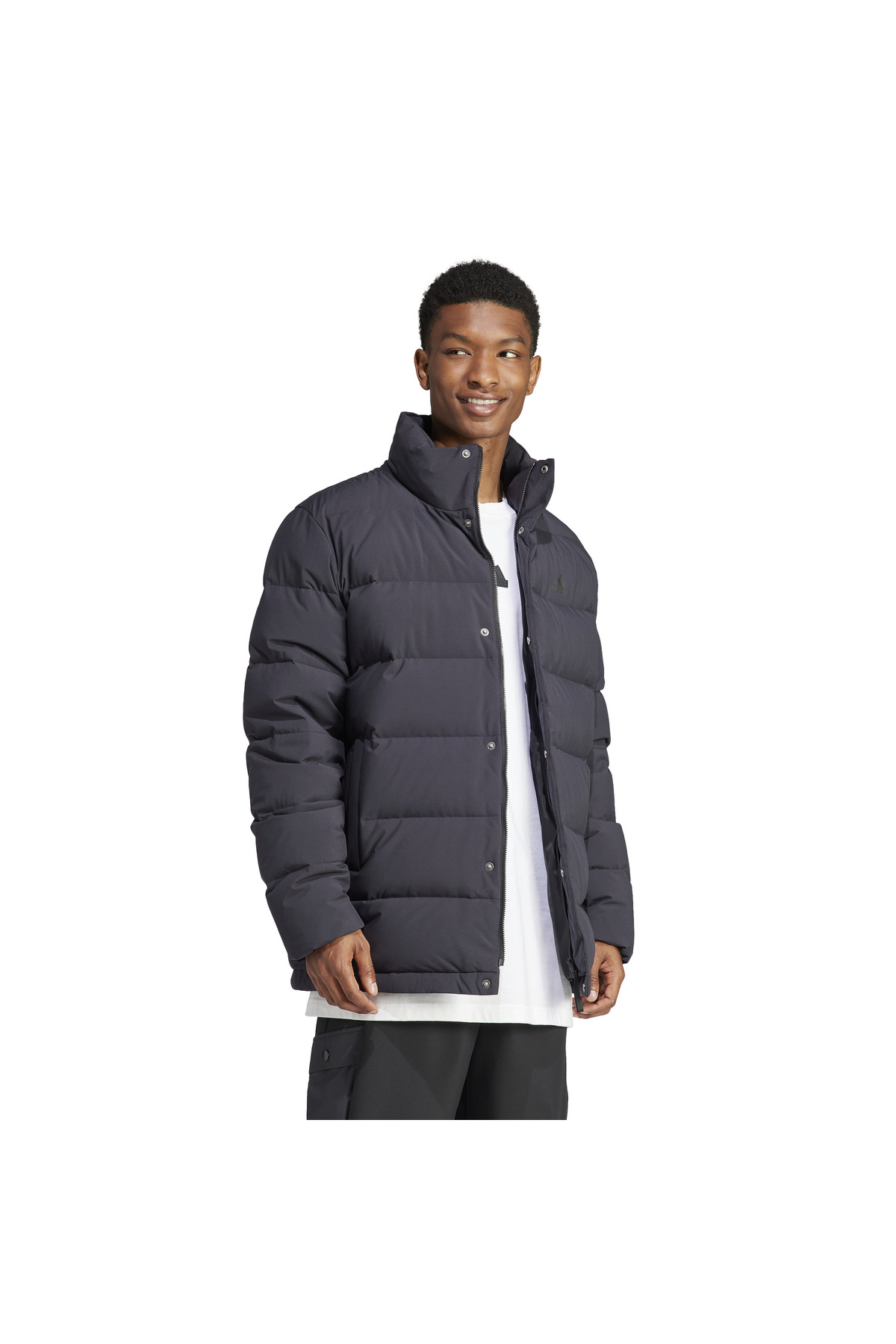 کاپشن مردانه آدیداس مدل adidas Erkek Helionic Mid-Length Dolgulu Mont Siyah Mont IK3186 مدل 1جدید