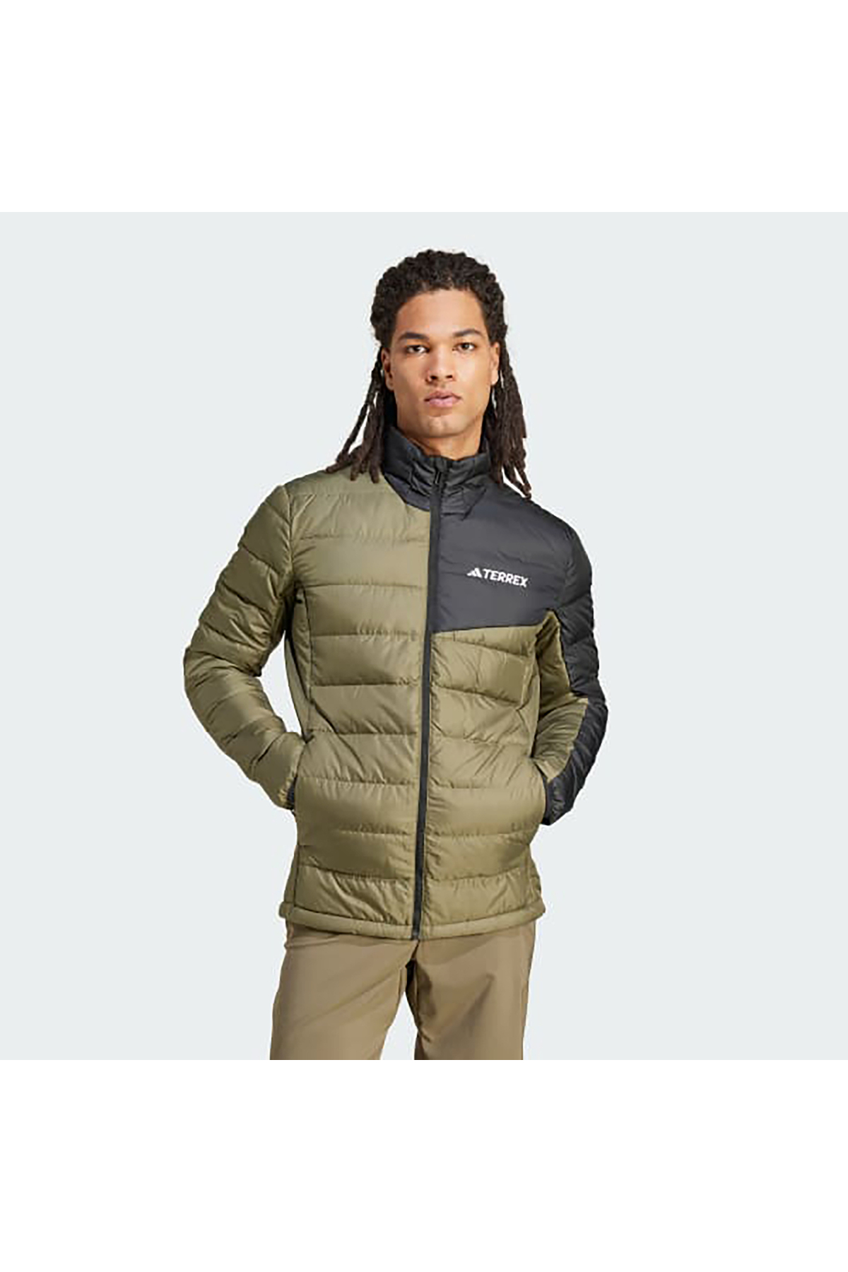 کاپشن مردانه آدیداس مدل adidas Terrex Multi Down Erkek Haki Mont (JE6711) مدل 1جدید