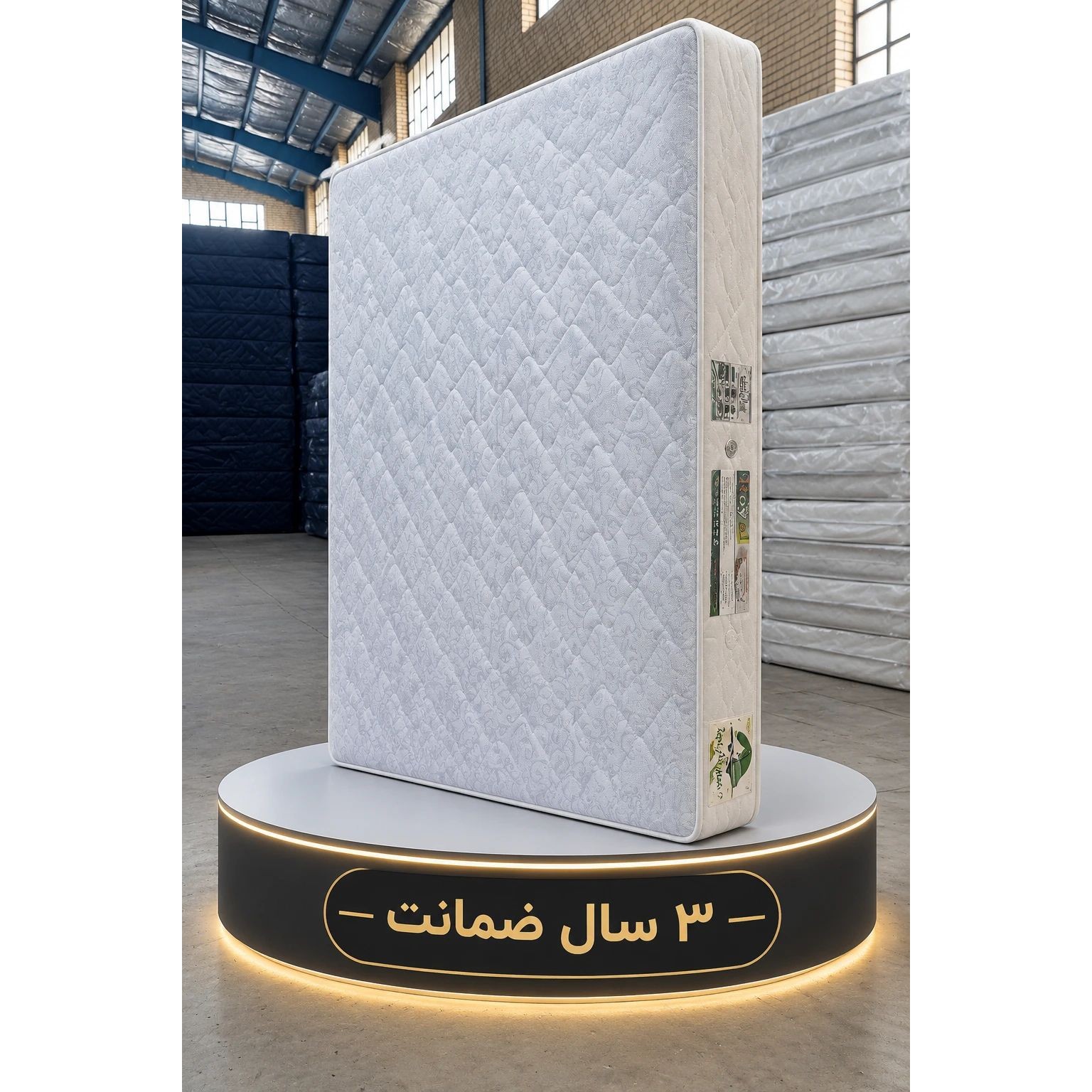 تشک طبی فنری رویال 3 سال ضمانت پارچه ژاکارد اصل (تکنفره و دونفره)