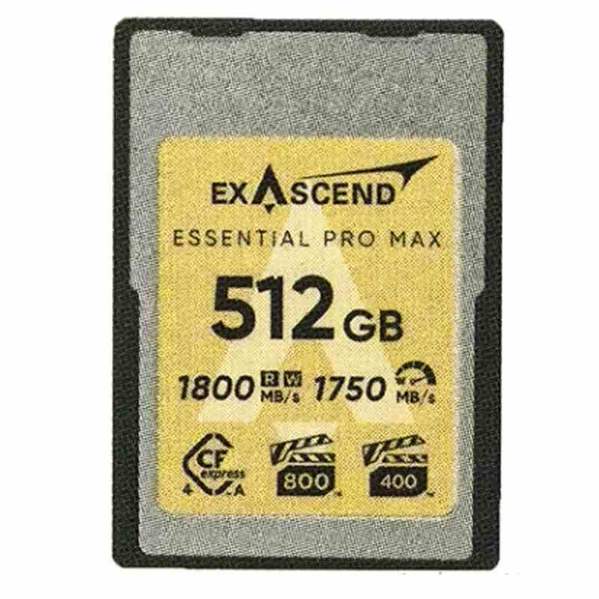 کارت حافظه اکساسند Exascend Essential Pro Max Series CFexpress Type A 1/800MB/s 512GB Memory Cardجدید