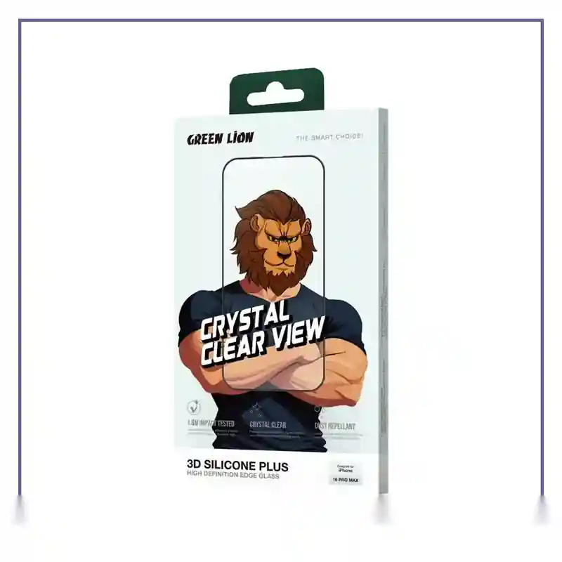 گلس دور سلیکیونی گرین لاین آیفون Green Lion Silicone Plus 3D Iphone 16 Pro Maxجدید