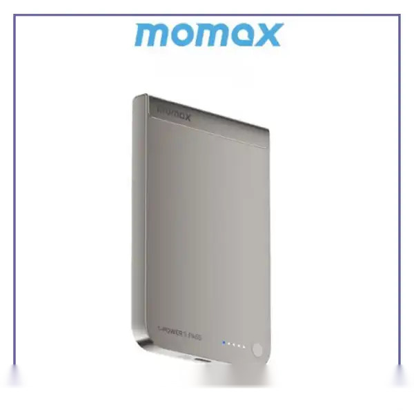 پاوربانک وایرلس 10000 مومکس Momax 1-Power S.Pass Power Bank IP162Q2 - titaniumجدید