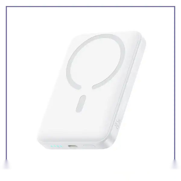 پاوربانک وایرلس22.5 وات 10000 بیسوسBaseus EnerFill FM11 Magnetic Power Bank PPFM11-1022 - بنفشجدید