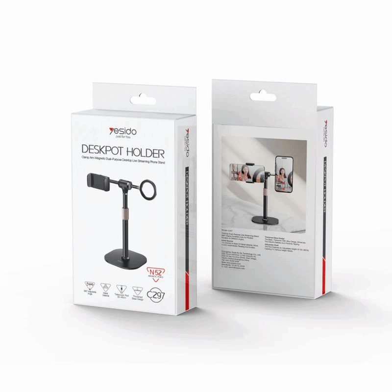 پایه نگهدارنده موبایل یسیدو Yesido C297 Desktop Gravity Phone Standجدید