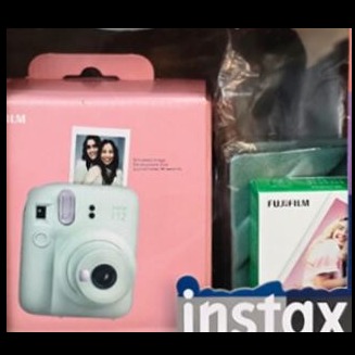 پک کمبو5 تیکه دوربین چاپ فوری Instax Mini 12 Camera 5-Piece Combo Pack greenجدید