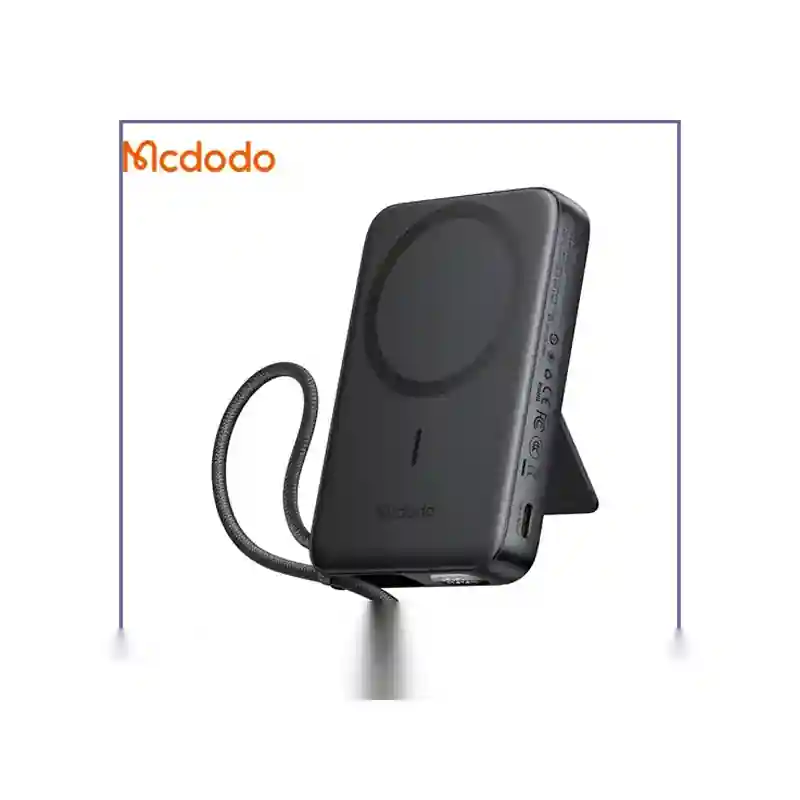 پاوربانک وایرلس 10000 با کابل متصل تایپ سی مک دودو Mcdodo Uni-Power Power Bank MC-865 - سفیدجدید