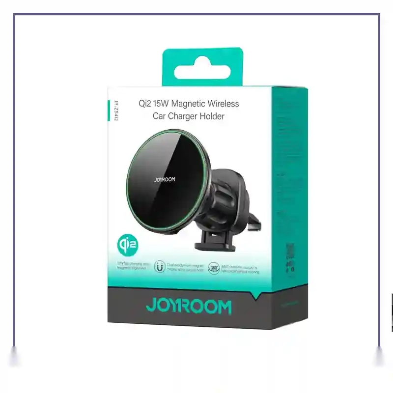 هولدر مگنتی و شارژر وایرلس دریچه کولری جویروم Joyroom Magnetic Wireless Car Charger Holder JR-ZS412جدید