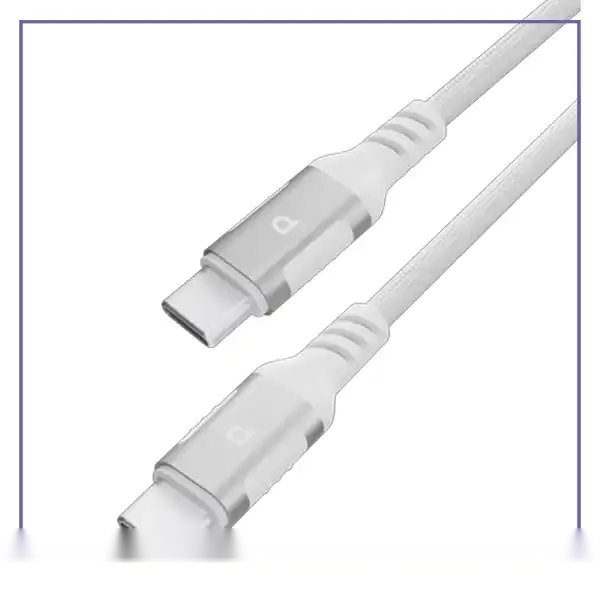 کابل شارژ دو سر تایپ سی 1.2 متر 60 وات پاورولوژی Powerology Cable PCAB020LGY - مشکیجدید