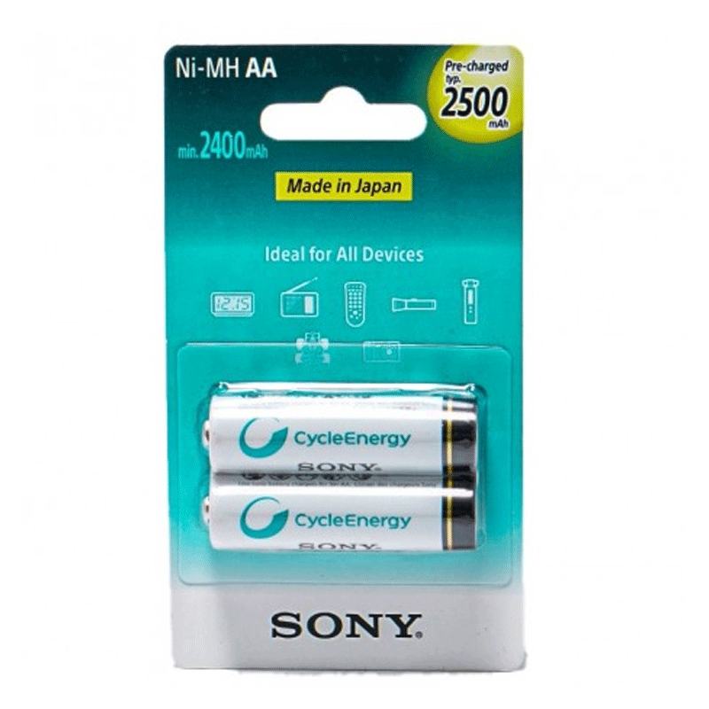 باتری قلمی شارژی سونی مشابه اصلی Sony AA 2500mah Batteryجدید