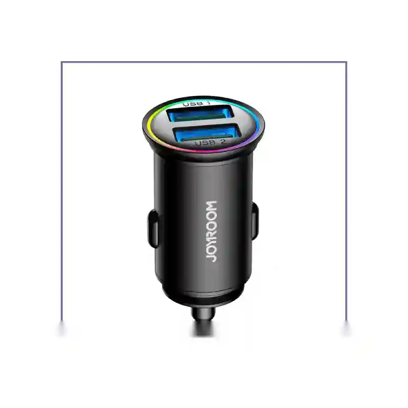 شارژر فندکی دو پورت 24وات جویروم JOYROOM JR-CCN03