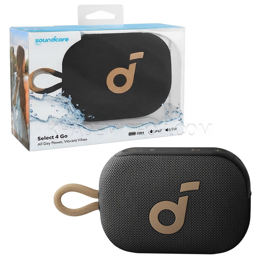اسپیکر بلوتوثی پرتابل انکر مدل ANKER Soundcore Select 4 go A31X11B3 مشکی طلاییجدید