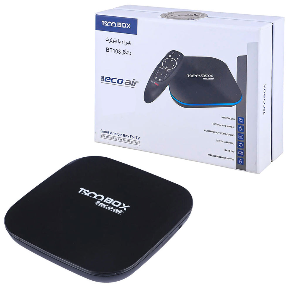 اندروید باکس تسکو مدل TSCO TAB 100 ECO AIR 4K +BT103جدید