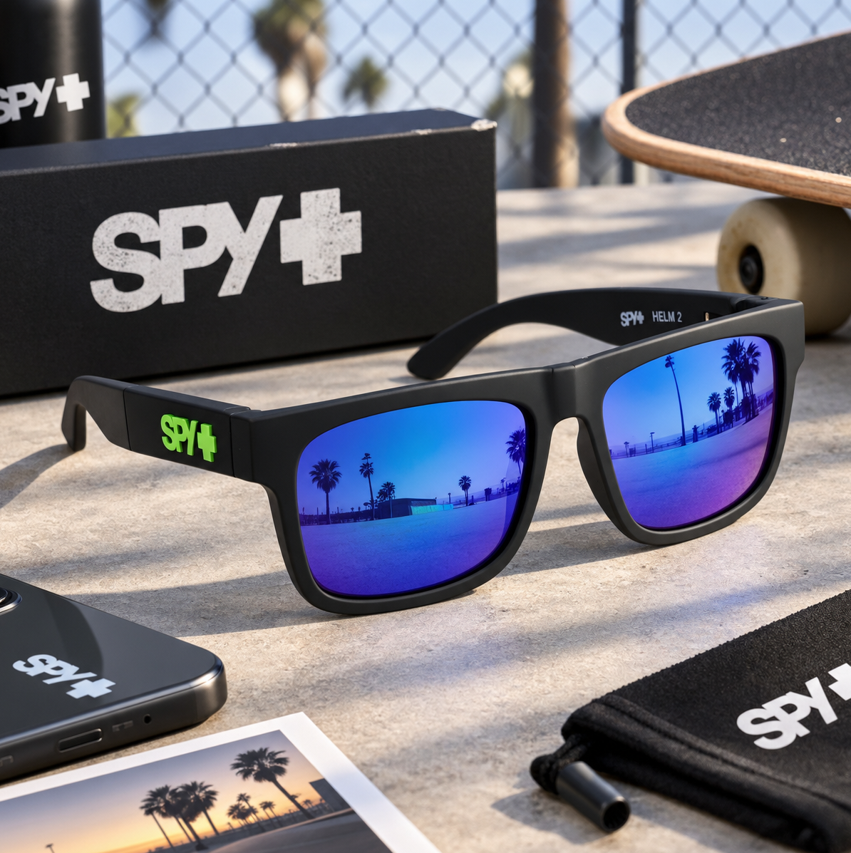 عینک آفتابی اسپورت برند SPY تاشو مدل 25210