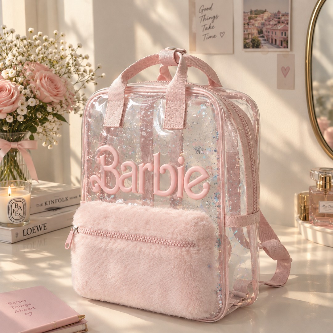 کوله پشتی دخترانه فانتزی وارداتی مدل Barbie برند زارا اصل