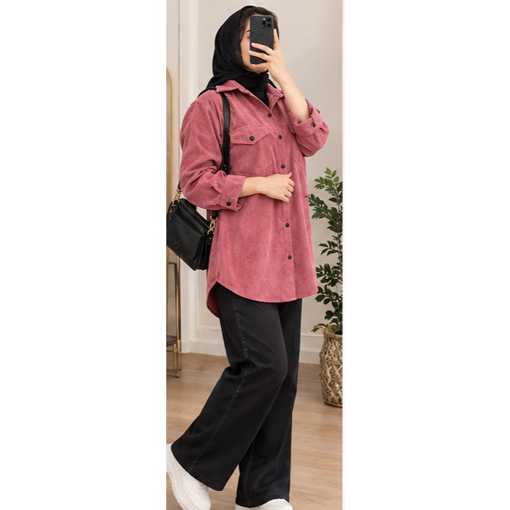 شومیز مخمل کبریتی