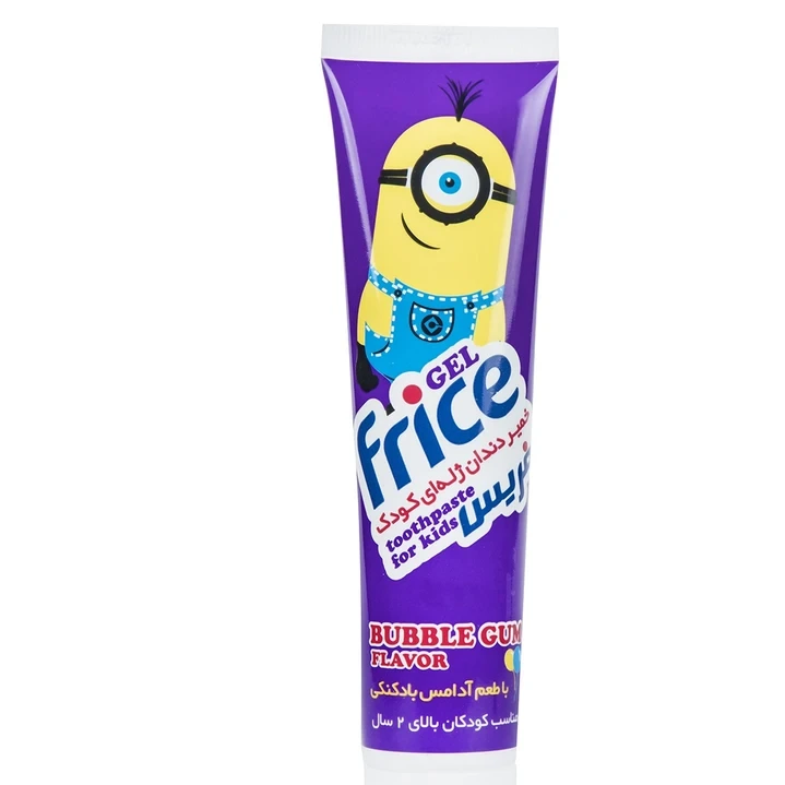 خمیردندان ژلهای کودک فریس مدل Bubble Gum با محافظ مینای دندان، طعم آدامس بادکنکی و حاوی ویتامینهای A و E، مناسب کودکانجدید