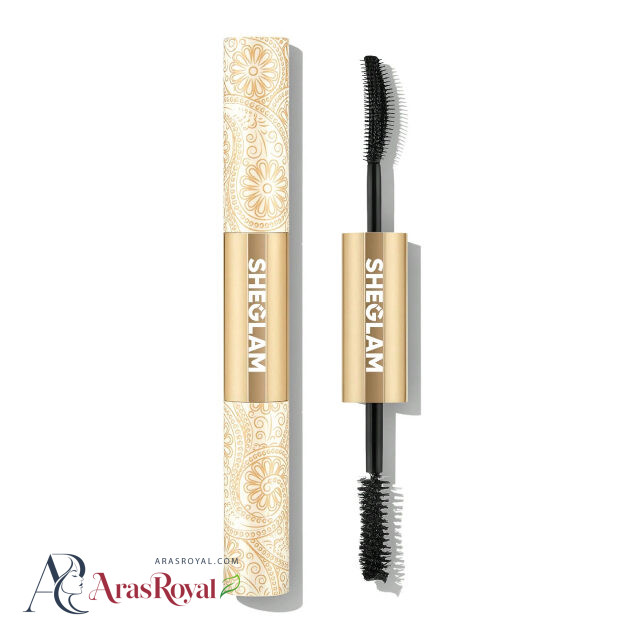 ریمل حجم دهنده و بلند کننده و تقویت مژه دو طرفه شیگلم Sheglam مدل All‑In‑One 24k Multi‑Effect