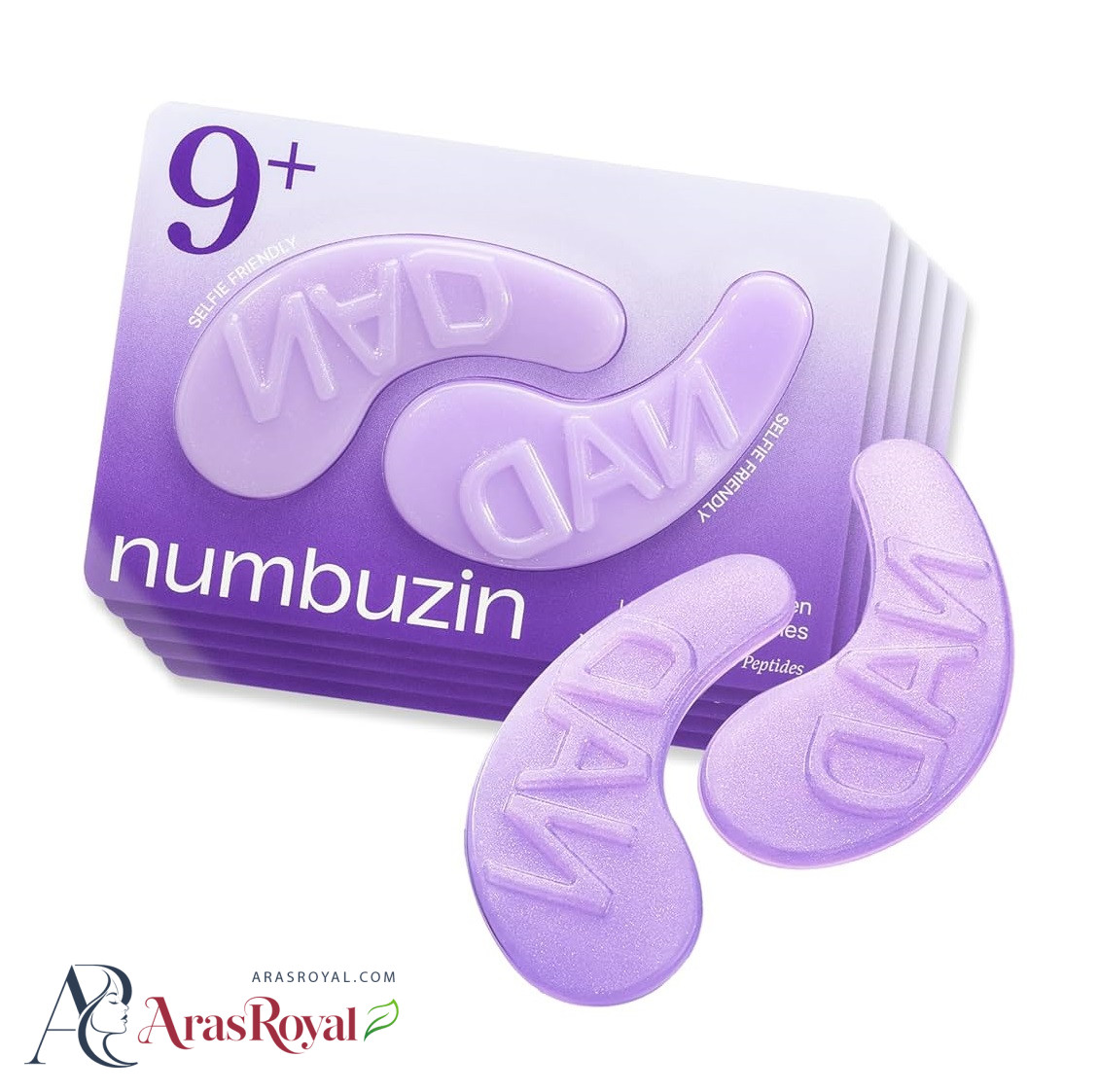 پچ دور چشم نامبوزین Numbuzin مدل NAD+ + 50 Peptides و کلاژن بسته 5 تایی