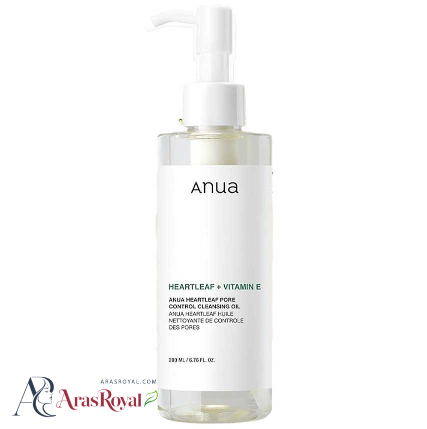 روغن پاکسازی آنوا Anua مدل Heartleaf + vitamin E حجم 200 میل