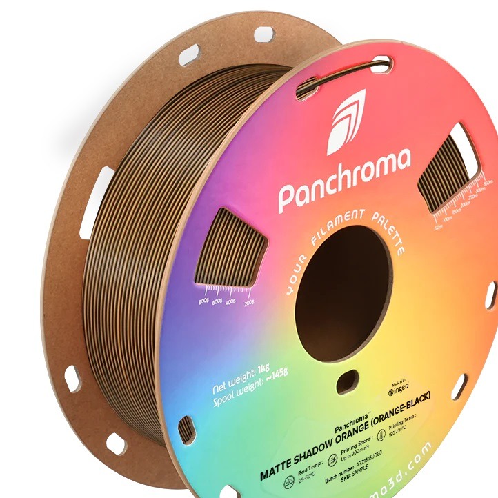 فیلامنت Panchroma Dual Matte PLA برند Polymaker رنگ نارنجی-مشکیجدید