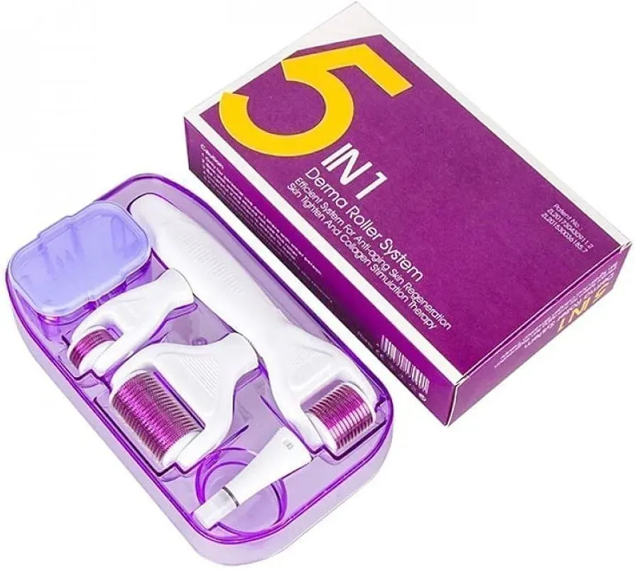 درمارولر تیتانیومی اورجینال پنچ کاره derma roller 5 in 1جدید