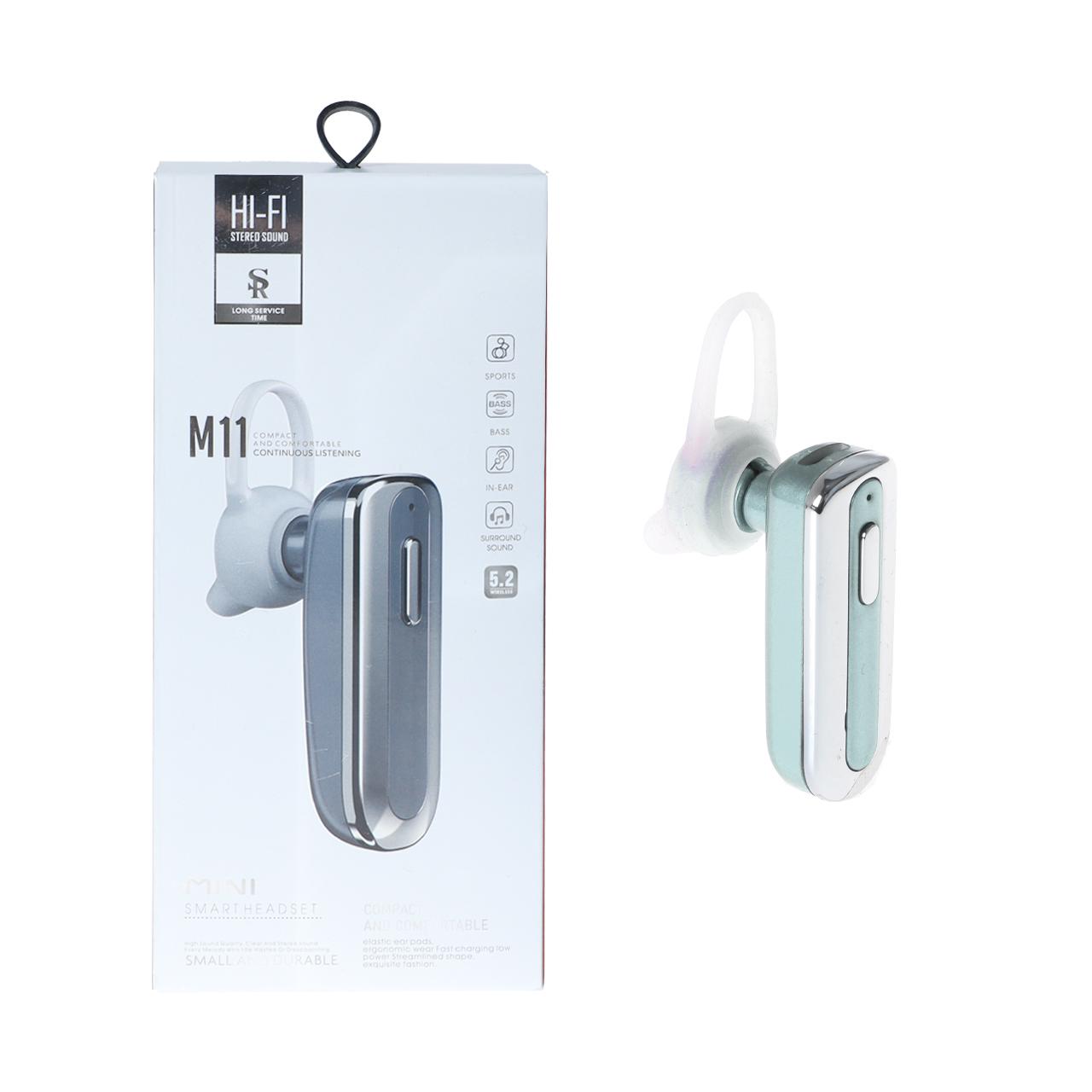 هندزفری بی سیم تک گوش HI-FI مدل M11 - سبزجدید
