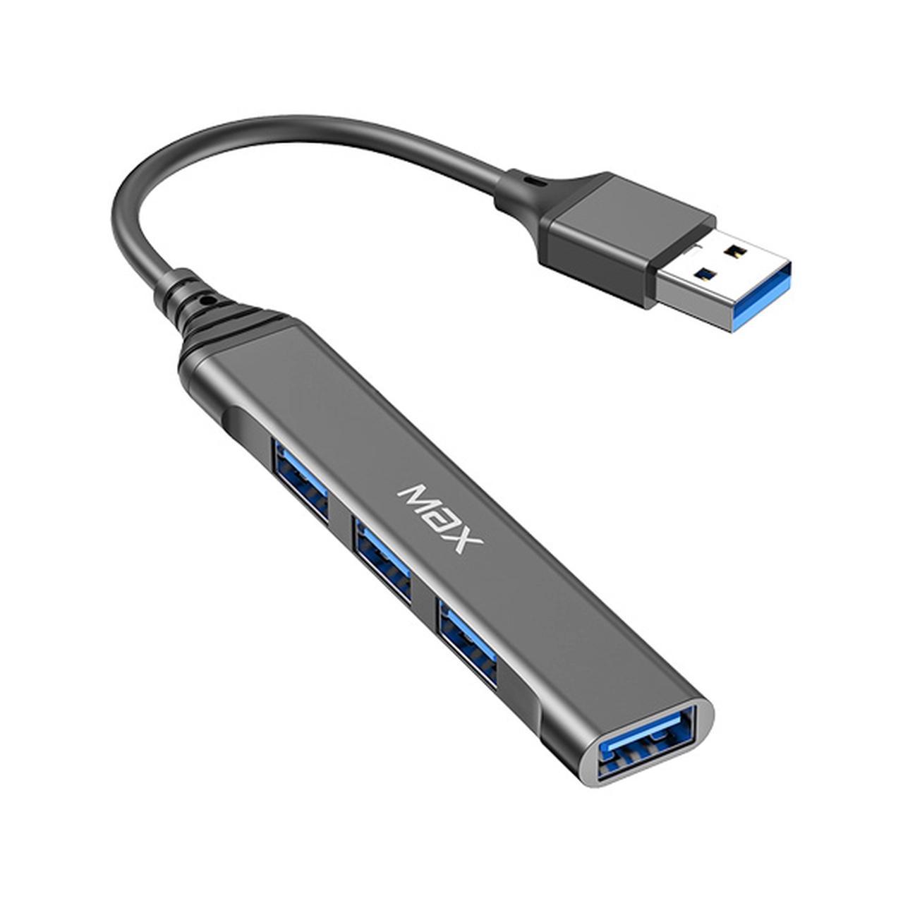 هاب 4 پورت Max USB 3.0 مدل V30 - مشکیجدید