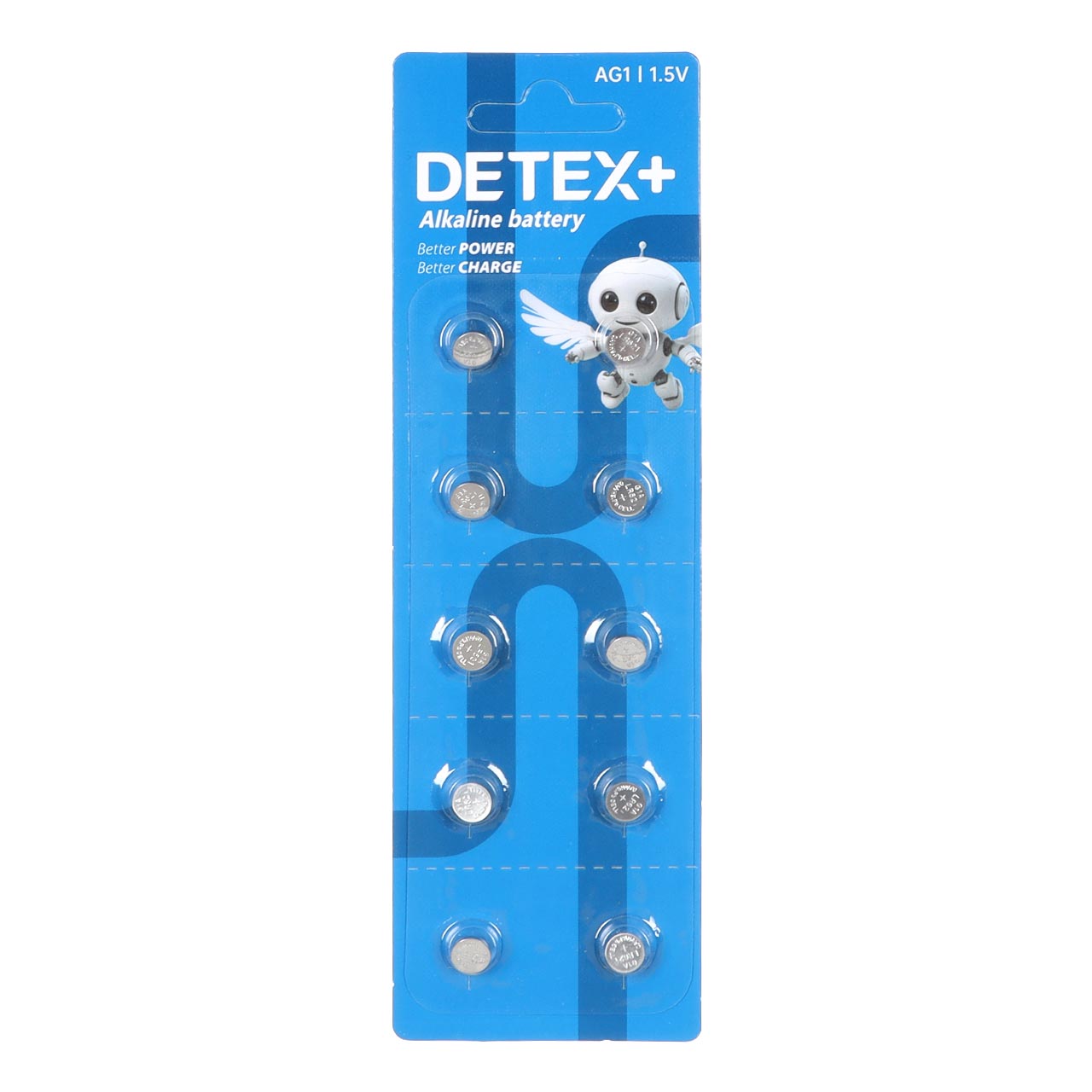 باتری ساعتی Detex+ Alkaline مدل AG1 (بسته 10 عددی)جدید