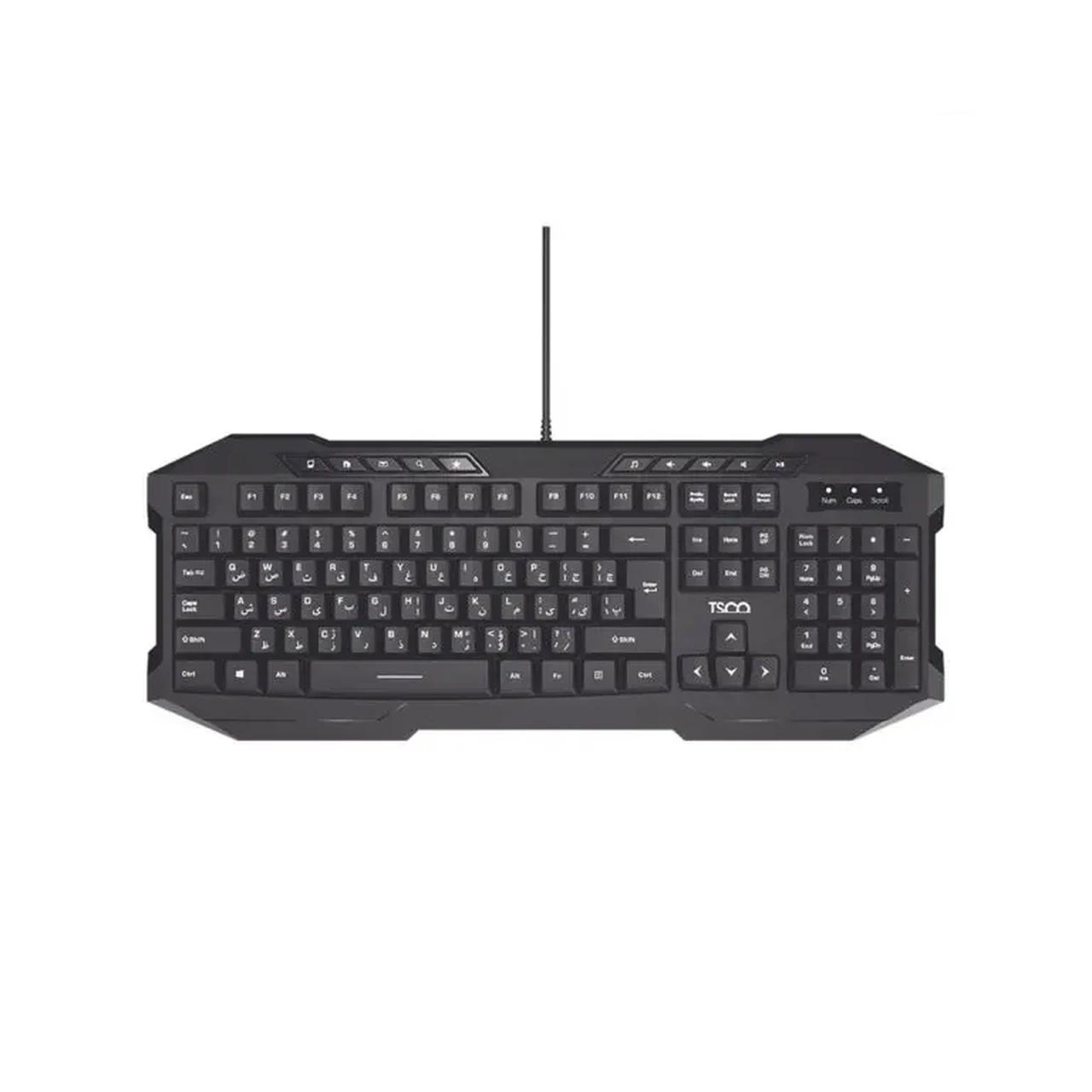 کیبورد باسیم TSCO مدل TK 8042 - مشکیجدید