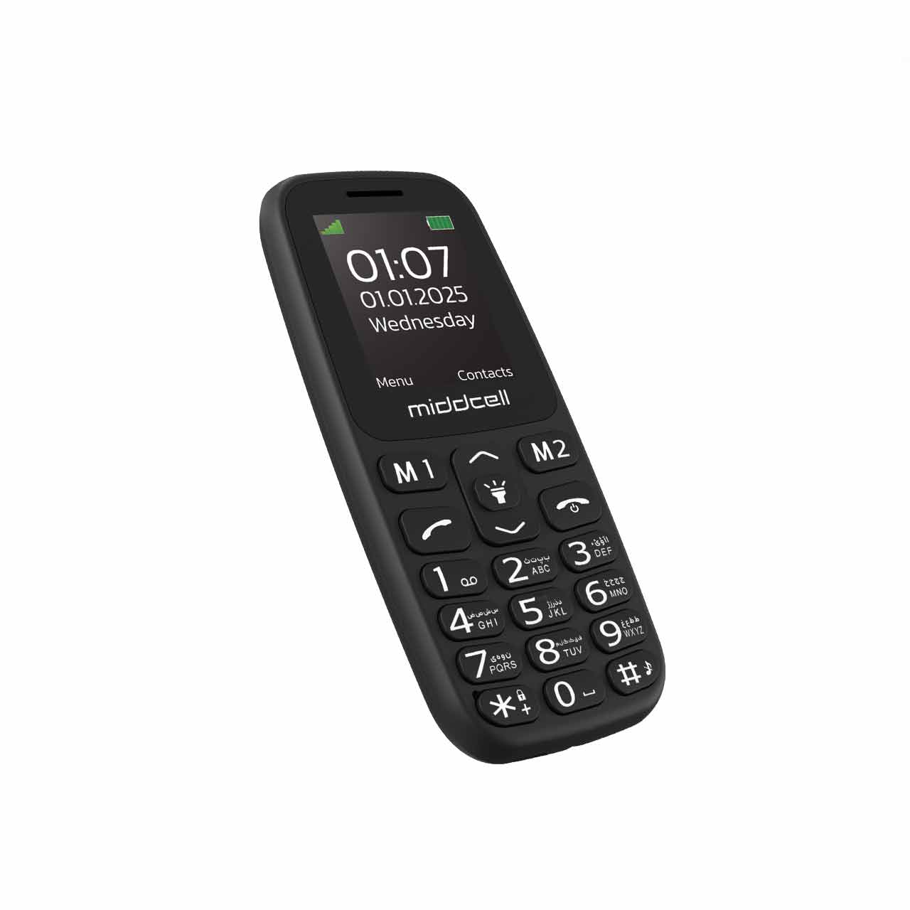 گوشی موبایل Middcell مدل M107 - مشکیجدید