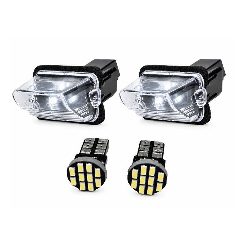 چراغ پلاک خودرو کالانیکس مدل EK-206PARSWHT-100840 مناسب برای پژو 206 و پارس به همراه لامپ مجموعه 4 عددی