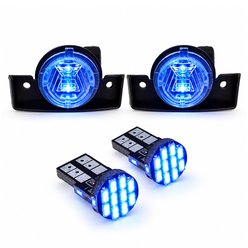 چراغ پلاک خودرو کالانیکس مدل EK-405BLU-100856 مناسب برای پژو 405 به همراه لامپ مجموعه 4 عددی