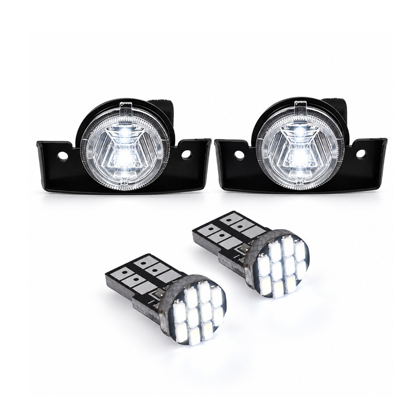 چراغ پلاک خودرو کالانیکس مدل EK-405WHT-100857 مناسب برای پژو 405 به همراه لامپ مجموعه 4 عددی