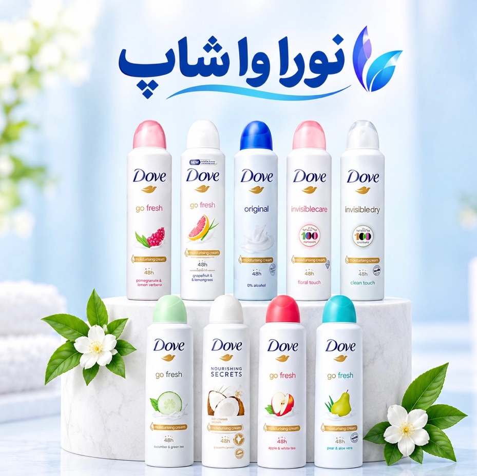 اسپری ضد تعریق داو در رایحه های مختلف حجم 250 میلجدید