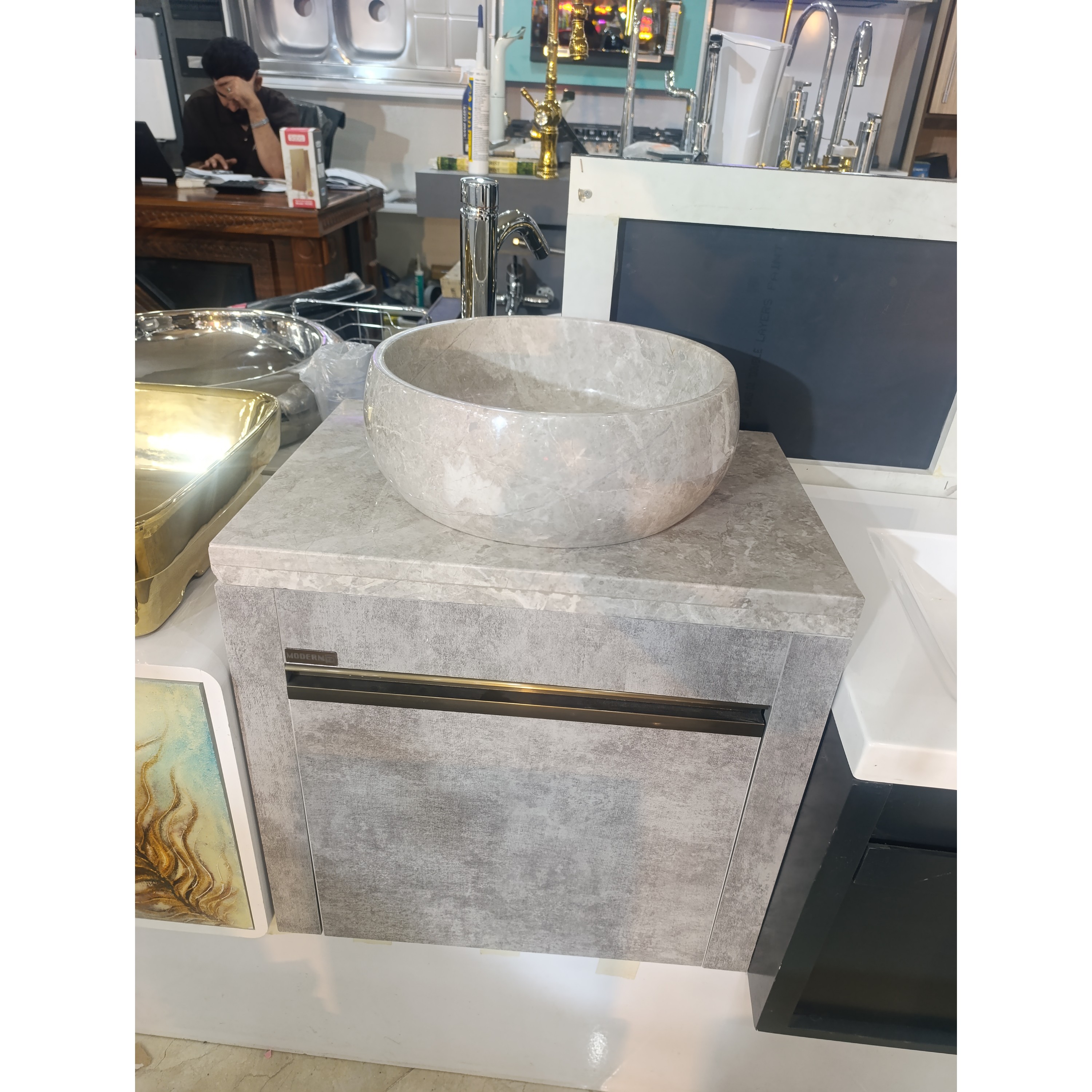 روشویی باسنگ طبیعی جدید