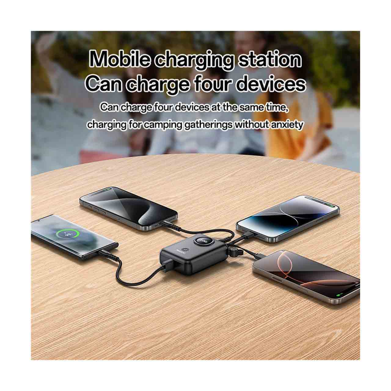 پاوربانک فست شارژ Yesido 10000mAh مدل YP64 22.5W - مشکی (گارانتی 12 ماه تعویض نیکان همراه)
