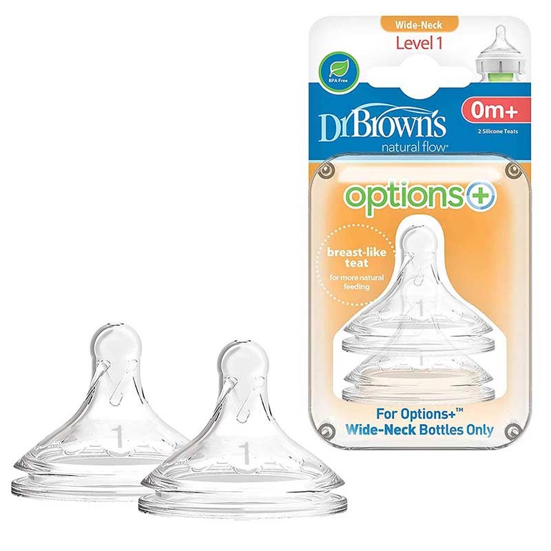 سرشیشه 2 عددی آپشن پلاس +0 ماه دکتر براونز Dr Browns(اصل)جدید