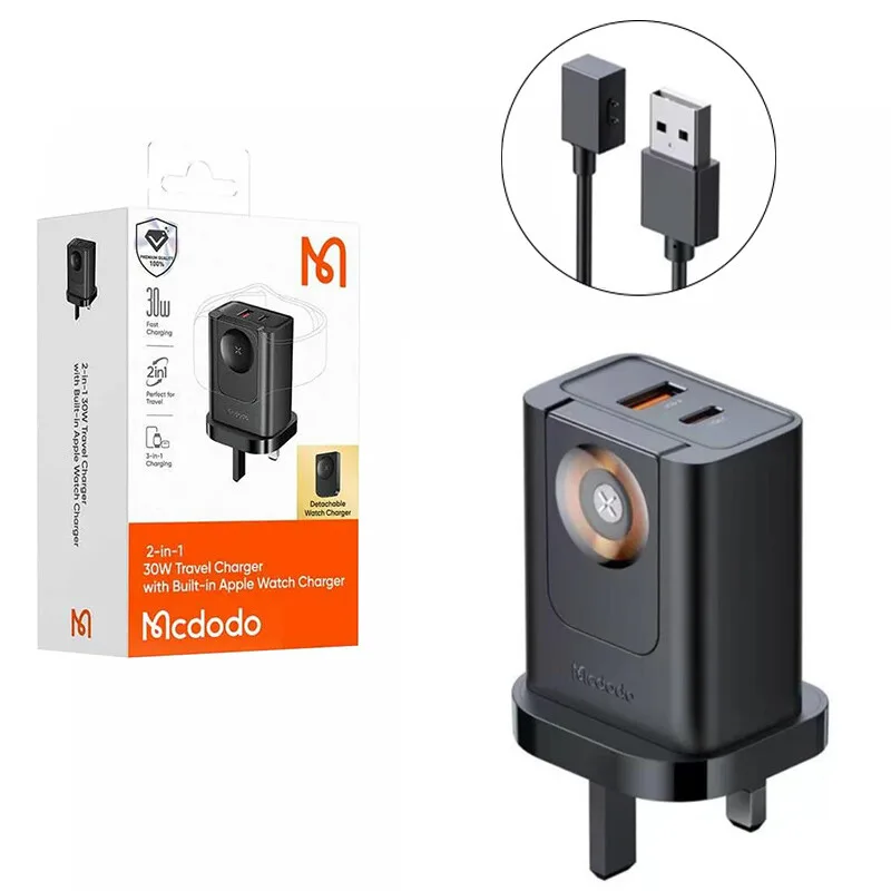 شارژر دیواری 30 وات مک دودو CH-398 PD 3Aجدید