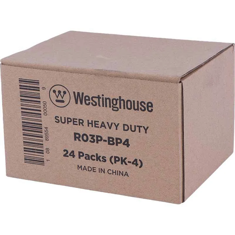 باتری چهارتایی نیم قلمی وستینگهاوس R03P-BP4جدید