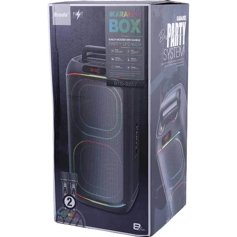 اسپیکر بلوتوثی برودو BTS-2257 + میکروفونجدید