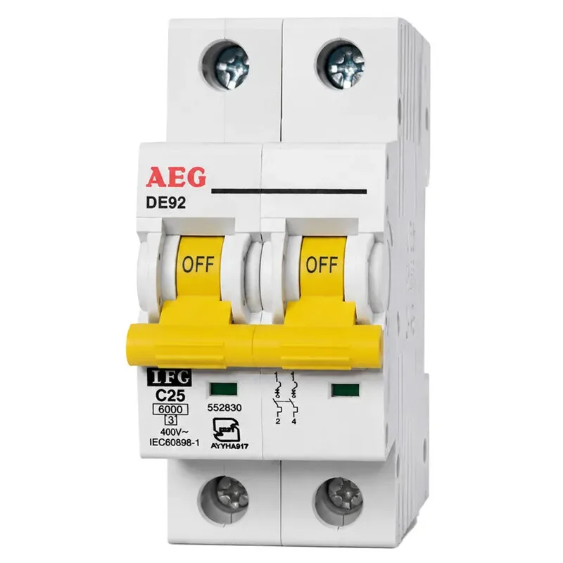 فیوز مینیاتوری دو پل 50 آمپر توس فیوز AEG