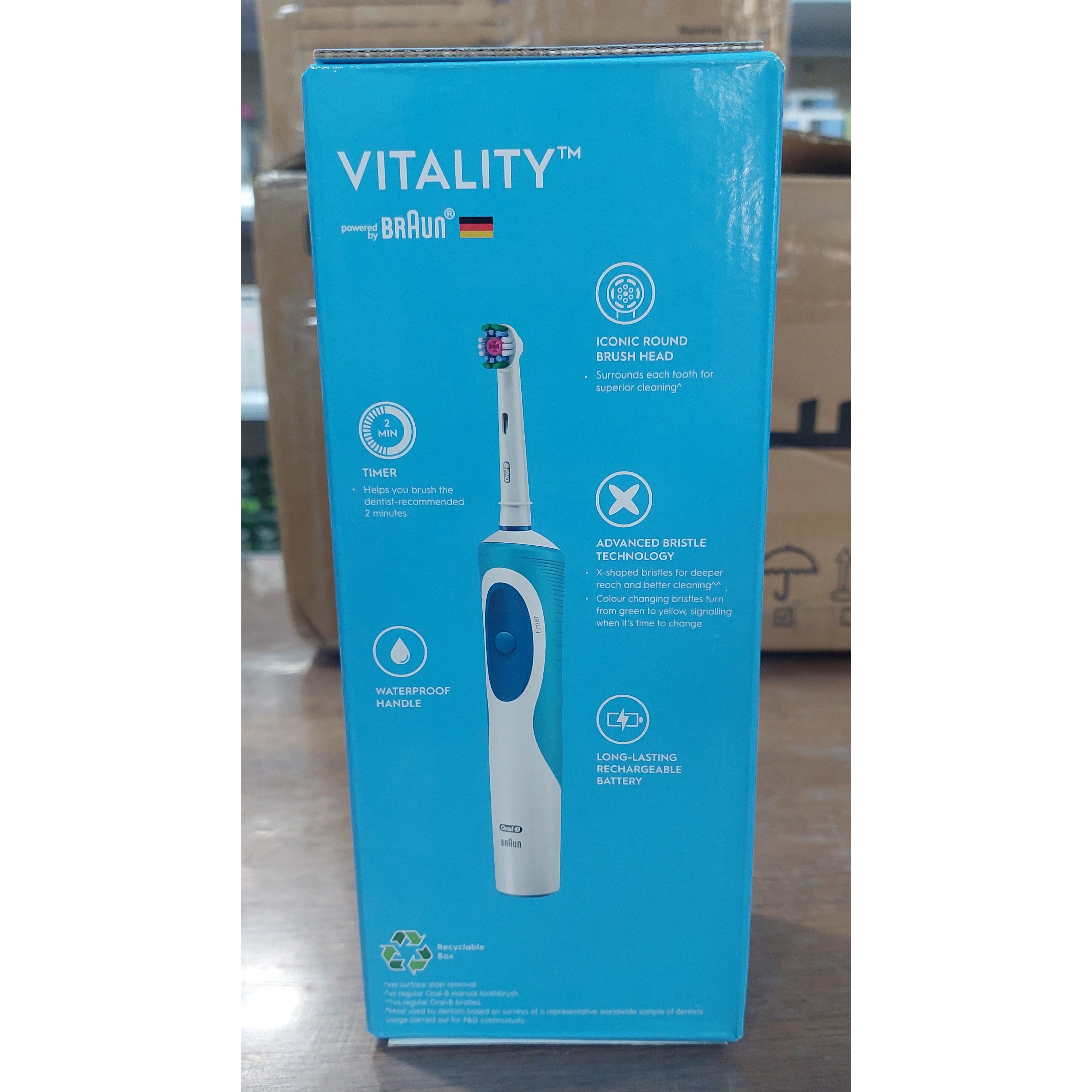 مسواک برقی اورال بی مدل Vitality Whitening اورجینال جدید